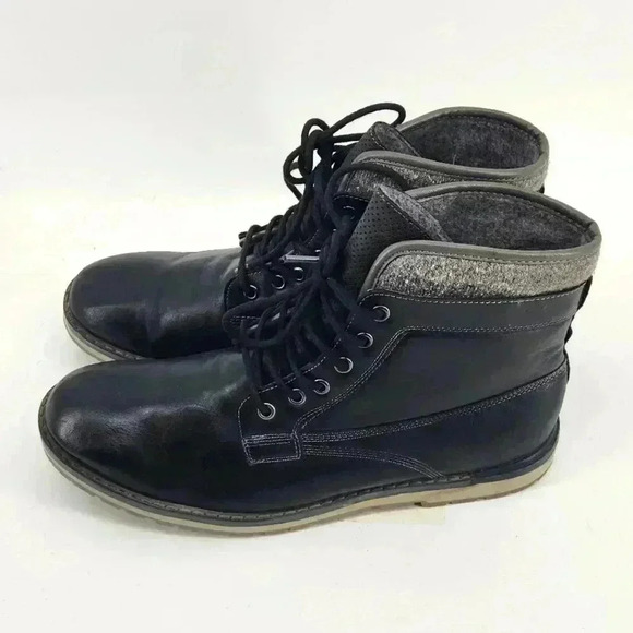 SONIMA MEN BLACK  ANKLE BOOTS - Picture 3 of 7